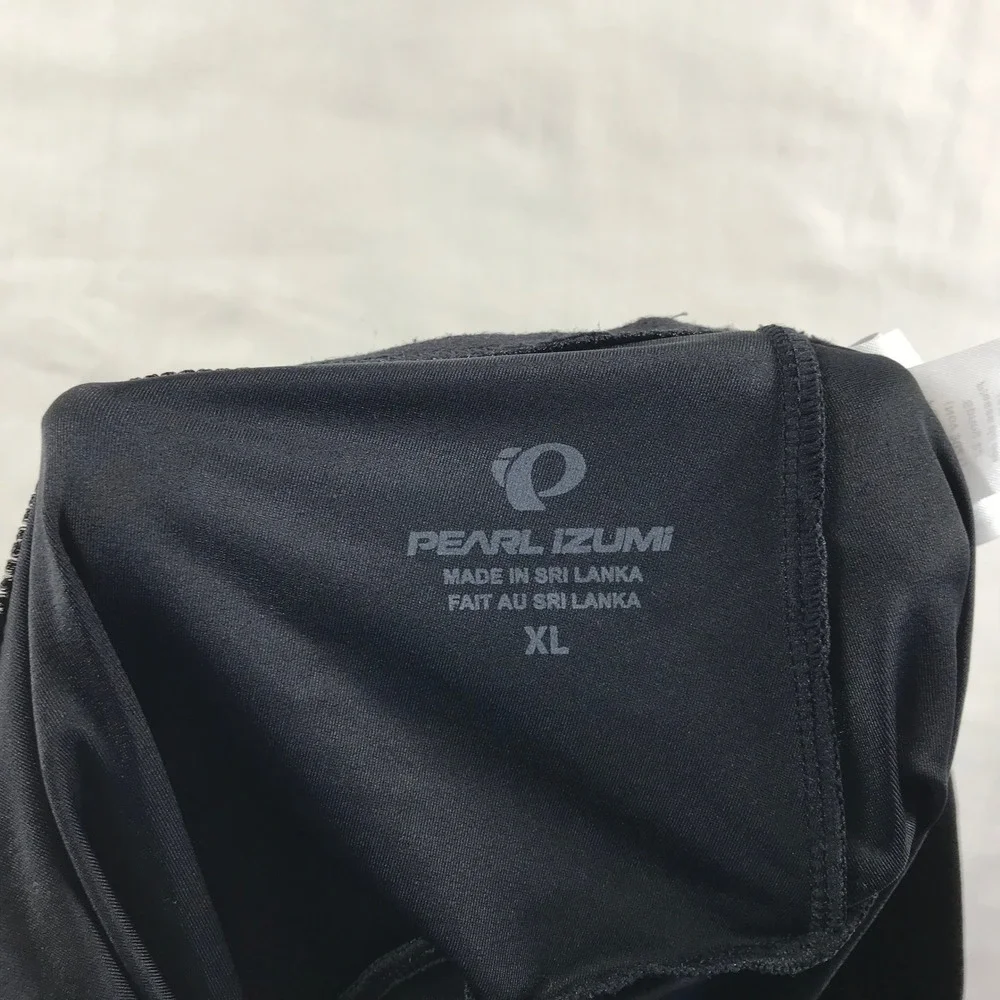 Pearl Izumi Mens XL Black Padded Cycling Bike Shorts Recycled Nylon Athletic